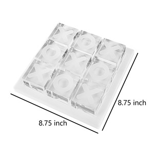 Acrylic Tic Tac Toe trò chơi thiết lập cổ điển Gia Đình Du lịch Hội Đồng Quản Trị trò chơi xo cờ vua x o Khối - Product Image 5