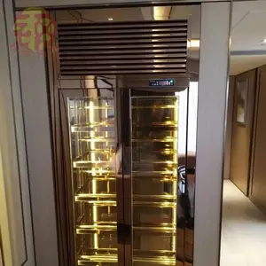 energy save cool wine cabinet fridge customize color panel aluminium wine cabinet