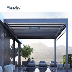 Alphalunotec — Pergola de <span class=keywords><strong>plage</strong></span> en aluminium Durable, 4x4, Patio ajustable, gazébo absorbant les Uv, dosettes de <span class=keywords><strong>plage</strong></span> - Product Image 4