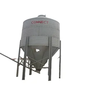 30 Tonnen Geflügel Silo aus verzinktem Stahl Tierkorn lagerung Fütterung silo für Schweine geflügel Chicken Farming House System