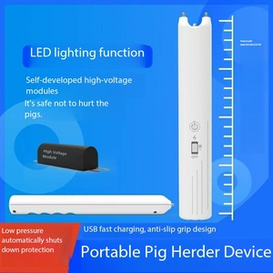 Lampe torche LED portable rechargeable, charge USB, lampe d'urgence à main, corps en plastique poli, interrupteur à bouton-poussoir - Product Image 3