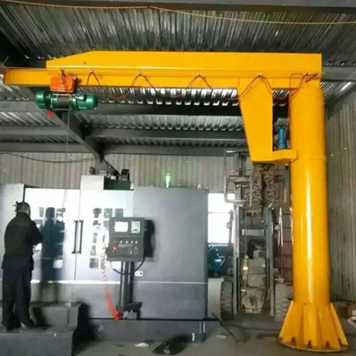 Column design jib gantry crane calculation foundation mounted 1 ton 2t 5 ton small jib crane