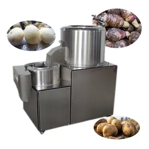 full automation sweet potato washing and peeling machine potato peeling and cutting machine potato rotary drum washer