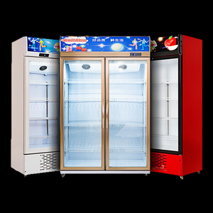 Commercial Double <strong>Glass</strong> Door Cooler Vertical Upright Refrigerator Coke Drink Beverage Display Fridge Showcase for <strong>Cocacola</strong> - Product Image 5