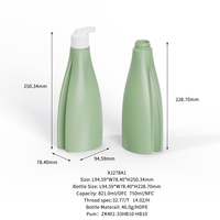 Bouteille pompe pulvérisateur vide Choebe personnalisée 750 ml en PEHD mat de luxe pour shampoing, après-shampoing, huile corporelle, lotion lavante, emballage de soins de la peau