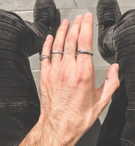 Nhẫn Trang Sức Truyền Cảm Hứng Nhẫn Đeo Tay Thời Trang Bằng Thép Không Gỉ Phẫu Thuật 316L Của Canada Có Thể Điều Chỉnh Tùy Ý Hoặc Tùy Chỉnh - Product Image 4