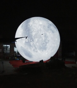 Inflables Publicitarios <span class=keywords><strong>Bingo</strong></span> Planets, PVC Impermeable, Luna Gigante de 6m con Luz LED y Decoración de Globos de Planetas Inflables - Product Image 1