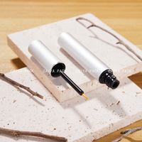 CAIYA 3ml Aluminium Cils Sérum Bouteille Liquide Paillettes Fard À Paupières Emballage Marque Privée Métal Vide Eyeliner Tube Conteneur