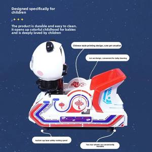 Parc pour enfants Machine de jeu commerciale Série mignonne pour animaux de compagnie Écran MP5 pour enfants Machine de balançoire à pièces Kiddie Ride Rocking - Product Image 3