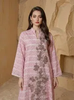 Strass-Besetztes Langes Kleid, Stark Verziertes Langarm-Festkleid, Abaya-Stil Damenmode Großhandel OEM ODM