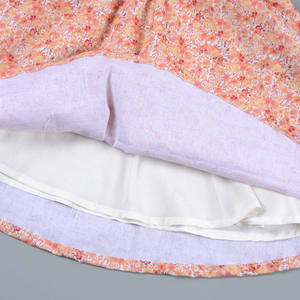 Nouveau été princesse robe florale et barboteuse ensemble pour filles smocks bulle manches conception pour soeurs petites filles ensemble de vêtements - Product Image 5