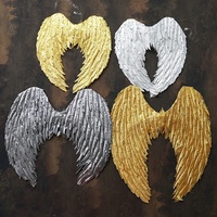Ailes d'ange en or et argent pour hommes, vente en gros ODM, accessoires de déguisement pour Halloween, Noël, spectacle, danse