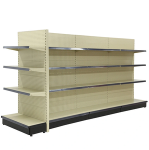 Hai mặt nhiệm vụ ánh sáng kim loại cửa hàng Gondola Kệ siêu thị Rack hiển thị với kích thước tùy chỉnh Trung Quốc - Product Image 2