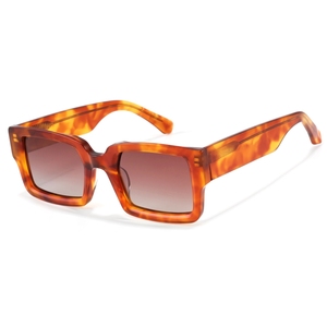 Gafas de sol rectangulares unisex con montura completa, montura negra, protección UV400, protección solar para adultos - Product Image 4