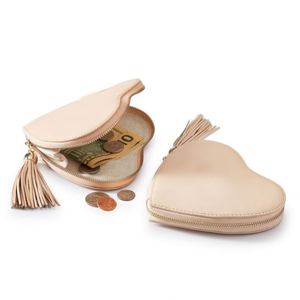 Colorful Pouch Keychain Luxury Private Label Mauve <b>Zip</b> Coin <b>Purse</b> - Product Image 3
