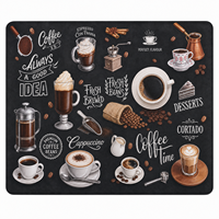 Tapis de machine à café en diatomite Jacey, absorbant l'eau, séchage rapide, antidérapant, design café, tapis de bureau 45x55cm pour la cuisine