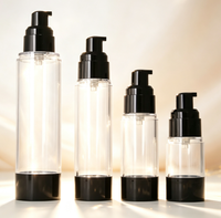 Flacon cosmétique en plastique acrylique rechargeable de 15 ml, 30 ml, 50 ml, 100 ml, flacon pompe sans air pour fond de teint, lotion, sérum