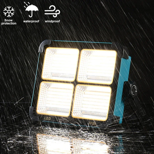 Projecteur solaire portable rechargeable IP66 avec LED pour travaux d'urgence en extérieur, stades et chantiers WD-600W Portable S - Product Image 2