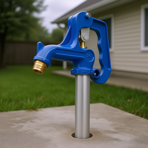 Robinet d'extérieur 3/4 po NPT, résistant au gel, pour jardin, vanne en laiton, montage sur terrasse à trou unique, style industriel - Product Image 2