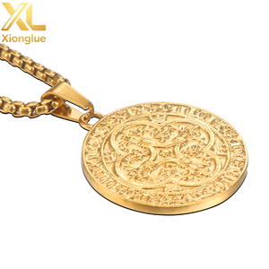 Collar Giratorio de Acero Inoxidable con Diseño de Exorcista Europeo y Americano, Colgante Giratorio de Doble Cara Personalizado y Creativo - Product Image 2