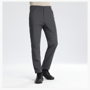 <span class=keywords><strong>Pantalones</strong></span> de Golf Ajustados para Hombre, de Nailon y Elastano, Frente Plano, <span class=keywords><strong>Sin</strong></span> <span class=keywords><strong>Plancha</strong></span>, Elásticos, de Secado Rápido, Casuales de Negocios para el Trabajo - Product Image 6