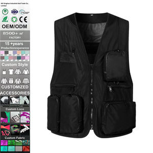 Chaleco de Seguridad Reflectante de Poliéster Impermeable con Logotipo Personalizado OEM, Chaleco de Malla de Alta Visibilidad para Trabajo de Rescate en Carretera - Product Image 1