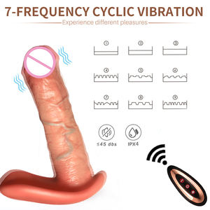 Libo <span class=keywords><strong>Dildos</strong></span> Sexspielzeug Heizender <span class=keywords><strong>Penis</strong></span> mit Fernbedienung <span class=keywords><strong>Penis</strong></span>-Vibratoren Teleskopischer Dildo Sexmaschine Realistischer Dildo-Vibrator für Frauen - Product Image 3