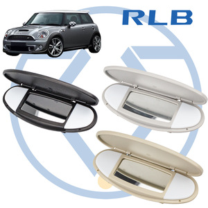 Pare-soleil RLB avec miroir de courtoisie ovale en plastique beige, gris, noir pour BMW MINI R56 F56 - Product Image 1