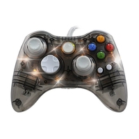 Manette de jeu transparente avec LED pour XBOXes 360 Manette de jeu filaire pour XBOXes 360 avec câble USB