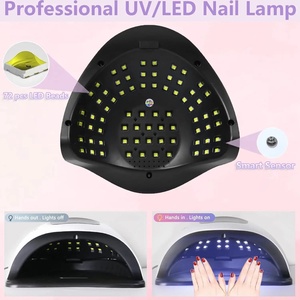 Lampe de séchage UV LED professionnelle SUN X19 MAX pour ongles, 72 perles, séchage rapide du vernis gel, séchoir électrique pour manucure en plastique - Product Image 5