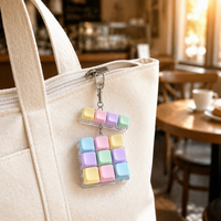 Porte-clés personnalisé en acrylique BOCE, interrupteur de clavier, porte-clés créatif en plastique DIY
