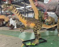 Modèle de dinosaure animatronique Plateosaurus en caoutchouc de silicone pour parcs d'aventure et centres commerciaux, utilisation en intérieur
