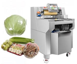 Envoltura de película elástica de mantenimiento fresco semiautomática Vertical de acero inoxidable supermercado centro comercial verduras frutas alimentos frescos pan huevos - Product Image 1