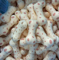 Nouveauté : Adorable jouet souple en forme d'os de chien, jouet sensoriel anti-stress Mochi à presser pour enfants, idéal comme cadeau ou pour les fêtes.