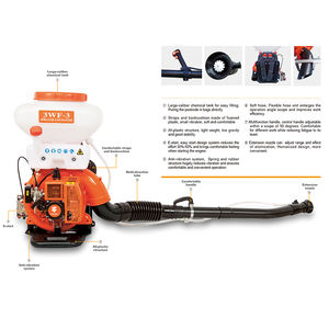 Alat Penyemprot Pertanian 14 Liter Bensin, Tipe Ransel, 2 Tak, Atomizer Blower Sprayer untuk Pengobatan Pestisida dan Pengendalian Hama - Product Image 3