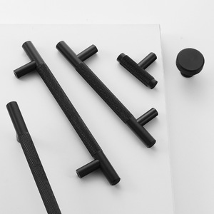 Modern T-Shaped Aluminium Alloy <b>Cabinet</b> Handles with Textured Grip Durable & Eco-Friendly for Kitchen and Furniture Drawer Use - Product Image 3