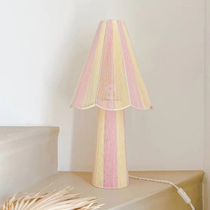 Lampe de table minimaliste faite à la main, colorée, avec interrupteur LED E27, pour la maison, l'hôtel, l'éclairage d'ameublement - Product Image 1