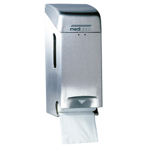 Dispenser Doppio per Igiene MediClinics in Acciaio Inox Finitura Satinata da Parete - Product Image 2