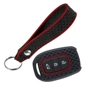 Funda de silicona para llave de coche con 3 botones, compatible con <span class=keywords><strong>Renault</strong></span> Kwid, Traffic, Symbol, Dacia Sandero, Logan, Duster 2016, <span class=keywords><strong>2017</strong></span>, 2018 - Product Image 4