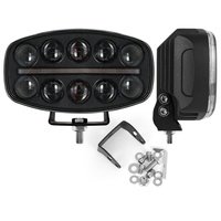 Faro de Trabajo Ovalado de 10 Pulgadas, Focos Láser LED de 60 W, Iluminación LED Impermeable para Vehículos Todoterreno, Accesorios para Automóviles, ATV, SUV, Camiones