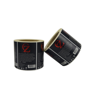 Chai Thủy Tinh Vodka Rượu Whisky Tùy Chỉnh Giấy Kết Cấu In Nổi Với Cuộn Nhãn Tự Dính Bronzing - Product Image 2