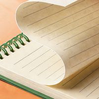 Carnet de notes en papier cadeau avec couverture en PP, reliure spirale, imprimé sur mesure, imperméable, pour étudiants, vente en gros