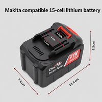 Batterie au lithium de remplacement 18-21V pour Makita BL1015 |   Batterie pour outil électrique 18650 1.5Ah/2.0Ah/3.0Ah/4.0Ah Surface mate