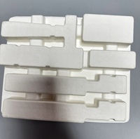Boîte d'emballage personnalisée en pulpe moulée de fibres de canne à sucre biodégradable pour trousse de toilette