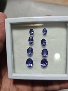 Tanzanite naturelle à facettes ovale et pierre précieuse en forme de poire de taille calibrée pierres de qualité fine de mines tanzaniennes pierre titanique - Product Image 3