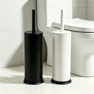 Brosse de nettoyage de toilettes robuste en acier inoxydable avec base antidérapante en PP, ensemble brosse et support de nettoyage de toilettes avec revêtement en poudre - Product Image 4