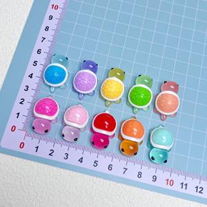 Abalorios de Acrílico Luminosos con Forma de Tortuga de Dibujos Animados, Accesorios de Joyería DIY, Adorno de Escritorio, Bolsa OPP, Multicolor, Forma Irregular, Listos para Usar - Product Image 5