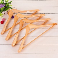 Cintres en bois OEM avec grand Logo personnalisé, lot de 6, organisateur de vêtements Extra large
