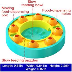 Dispensador de alimentos de juguete de rompecabezas ecológico para perros y gatos, alimentación lenta moderna que promueve el desarrollo del cerebro, reduce <span class=keywords><strong>la</strong></span> <span class=keywords><strong>obesidad</strong></span>, viene <span class=keywords><strong>en</strong></span> caja - Product Image 3