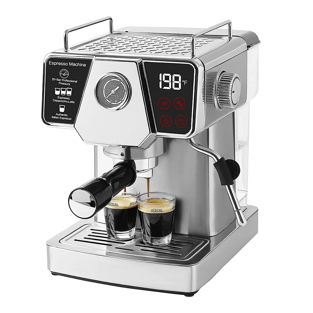 1450W 15 bar hơi Frother nhỏ gọn Espresso Latte Cappuccino Maker Espresso tự động Máy pha cà phê tại Trung Quốc